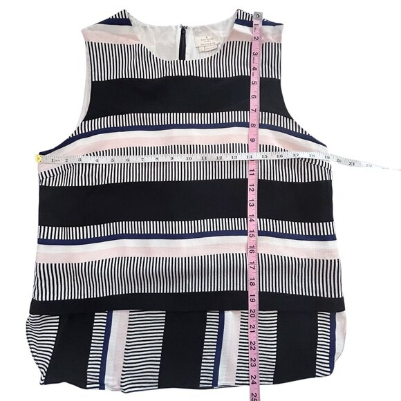KATE SPADE Bay Stripe double Layered Tank Top Large - Picture 7 of 10